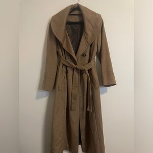 Woman’s Calvin Klein Long Camel Coat